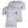 BIKKEMBERGS Herren T-Shirt, 2er Pack - BI-PACK T-SHIRT, Unterhemd, Rundhals, Cotton Stretch