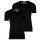 BIKKEMBERGS Herren T-Shirt, 2er Pack - BI-PACK T-SHIRT, Unterhemd, V-Ausschnitt, Cotton Stretch
