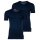 BIKKEMBERGS Herren T-Shirt, 2er Pack - BI-PACK T-SHIRT, Unterhemd, V-Ausschnitt, Cotton Stretch