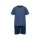 CECEBA Herren Schlafanzug - Pyjama, Baumwolle, Rundhals, Logo, kurz, einfarbig