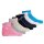 Champion kids unisex socks, 7 pairs - quarter socks, logo, stripes, weekdays