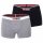 DIESEL Ladies Boxer Shorts 2-Pack - UFPN-MYAS TWOPACK, Pants, Logo Waistband, Solid Color