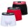 EMPORIO ARMANI Mens Boxer Shorts, 3 Pack - CORE LOGOBAND, Trunks, Stretch Cotton