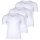 Marc O Polo mens T-shirt, 3-pack - Shirt, V-neck, Organic Cotton Stretch