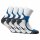 Rohner Basic Unisex Running Quarter Socken, 4er Pack - Sportsocken, Outdoor, Walking