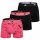 adidas Herren Boxershorts, 3er Pack - Trunks, Active Flex Cotton, Logo, einfarbig