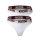 MOSCHINO ladies thong 2-pack - pants, cotton blend, logo waistband, plain colour