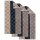 JOOP! Handtuch, 3er Pack - Signature Cornflower Stripes, 50x100 cm, Walkfrottier
