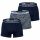 EMPORIO ARMANI mens trunks, 3-pack - CORE LOGOBAND, boxer shorts, stretch cotton