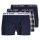 JACK&JONES Mens Woven Boxer Shorts, 3-Pack - JACDYLAN WOVEN BOXER, Logo Waistband, Cotton, Plaid, Solid Color