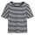 GANT ladies T-shirt - SLIM STRIPED 1x1 RIBBED, round neck, ribbed structure, striped