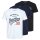JACK&JONES Mens T-Shirt, 6 Pack - JJETHAN TEE CREW NECK, Vintage Logo, Cotton