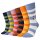 Von Jungfeld mens socks, pack of 6 - Dolce Far Niente, motif socks, gift box