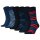 TOMMY HILFIGER mens socks, pack of 6 - Duo Stripe Sock 6P, striped