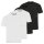 hajo mens T-shirt, 4-pack - Basic, short-sleeved, round neck, cotton, uni