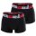 DIESEL Mens Boxer Shorts, 2-pack - UMBX-DAMIENTWOPACK, Trunks, Logo Waistband, Cotton Stretch
