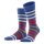 Burlington Herren Socken - Blackpool, Baumwolle, Streifen, Logo, One Size