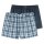 SCHIESSER mens woven boxer shorts, 2-pack - woven fabric, pants, cotton