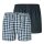 SCHIESSER mens woven boxer shorts, 2-pack - woven fabric, pants, cotton