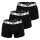 EMPORIO ARMANI Herren Trunks, 3er Pack - BOLD MONOGRAM, Shorts, Stretch Cotton