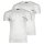 EMPORIO ARMANI Herren T-Shirt, 2er Pack - BOLD MONOGRAM, Rundhals, Fitted Fit, Stretch Cotton