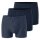 SCHIESSER Herren Boxershorts, 3er Pack - "95/5", Cotton Stretch, uni/gestreift