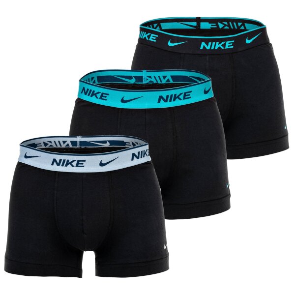 Black/Light blue/White