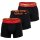 NIKE Herren Boxer Shorts, 3er Pack - Trunks, Dri-Fit Micro, Logobund