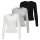 ONLY Damen Langarmshirt 3er Pack - ONLRILEY O-NECK TOP, Longsleeve, Rundhals, Cotton Stretch