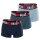 DIESEL Herren Boxershorts, 3er Pack - UMBX-DAMIENTHREEPACK, Trunks, Cotton Stretch