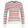 GANT Damen Strickpullover, gestreift - STRETCH COTTON CABLE STRIPE C-NECK