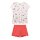 Sanetta Mädchen Schlafanzug, kurz - Kids, Erdbeeren, Pyjama, Single Jersey