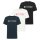 MUSTANG Herren T-Shirt 3er Pack - Austin, Big Logo, Bio-Baumwolle, Single Jersey