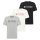 MUSTANG Herren T-Shirt 3er Pack - Austin, Big Logo, Bio-Baumwolle, Single Jersey