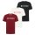 MUSTANG Herren T-Shirt 3er Pack - Austin, Big Logo, Bio-Baumwolle, Single Jersey