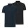 MUSTANG Herren Poloshirt 2er Pack - Palco, Knit Piqué, Bio-Baumwolle, einfarbig