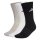 adidas Unisex Socks, 3-pack - Cushioned Sportswear Crew Socks, Logo, Stripe, Cushioned