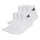 adidas Unisex Quarter Socks, 6-pack - Cushioned Essentials Ankle Socks, logo, padded, solid color