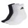 adidas Unisex Quarter Socken, 3er Pack - Thin & Light Sportswear Ankle Socks, Logo, einfarbig