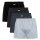 Seidensticker Men Woven Boxer Shorts, 4-Pack - Boxer 4-Pack, Cotton, Logo