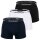 EMPORIO ARMANI mens trunks, 3-pack - CORE LOGOBAND, shorts, stretch cotton