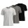 TOM TAILOR Men T-shirt, 3-pack – round neck, short sleeves, single jersey, cotton, plain colour
