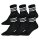 HUDDLE Unisex Socken, 6er Pack - Streifen, Logo, Short Crew, Sportsocken, einfarbig