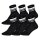 HUDDLE Unisex Socken, 6er Pack - Doppelstreifen, Logo, Short Crew, Sportsocken, einfarbig