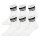 HUDDLE Unisex Socken, 6er Pack - Doppelstreifen, Logo, Short Crew, Sportsocken, einfarbig