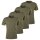 s.Oliver Men T-shirt, 4-pack – Basic, crew neck, cotton, plain