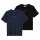 Marc OPolo Denim Herren T-Shirt, 2er Pack - Relaxed Fit, Baumwolle, Logo, einfarbig