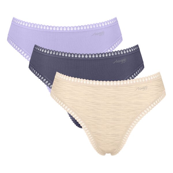 Lila/Beige