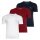 BOSS mens T-shirt, 3-pack - Classic, round neck, short sleeves, cotton