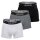 LACOSTE Mens Boxer Shorts, 3-pack - Trunks, Casual, Cotton Stretch, Logo waistband
